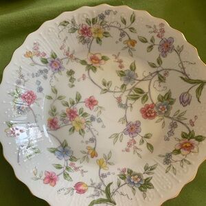 Andrea By Sadek Porcelain Salad Plate with Pastel Floral Design